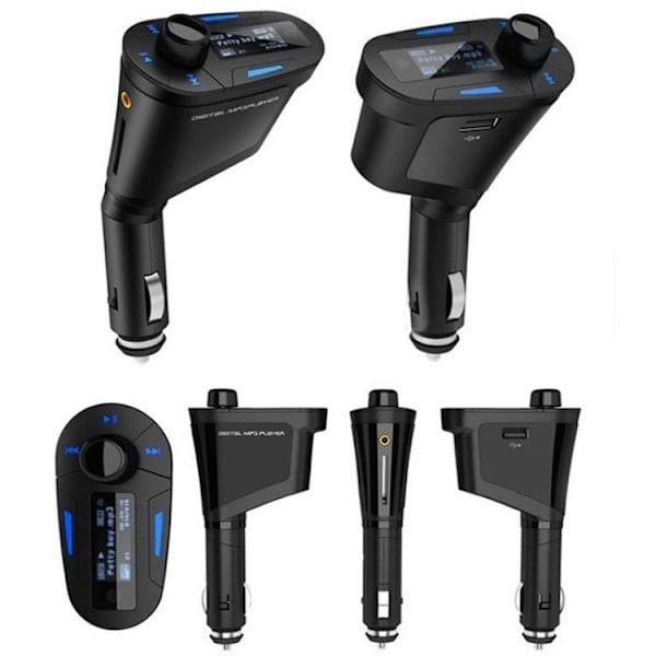 FM-lähetin / MP3 USB ä & Vastaustoiminto - SD-Kortti - Autolle Black