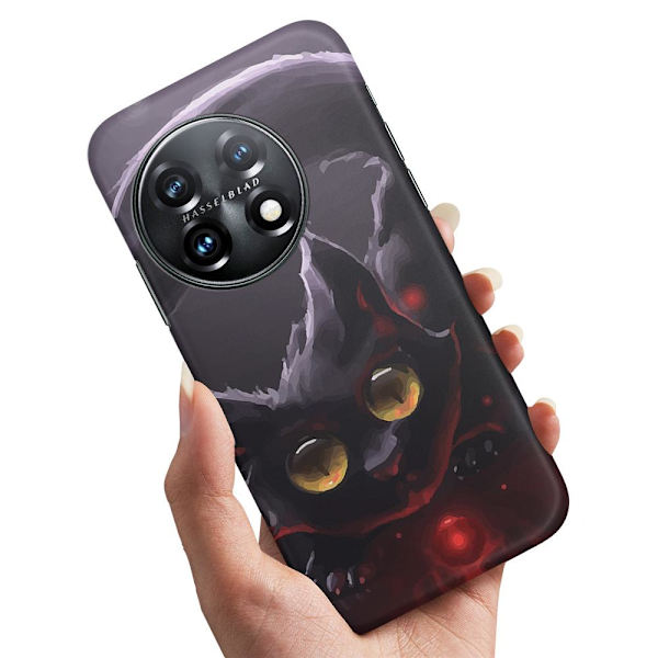 OnePlus 11 5G - Skal/Mobilskal Svart Katt