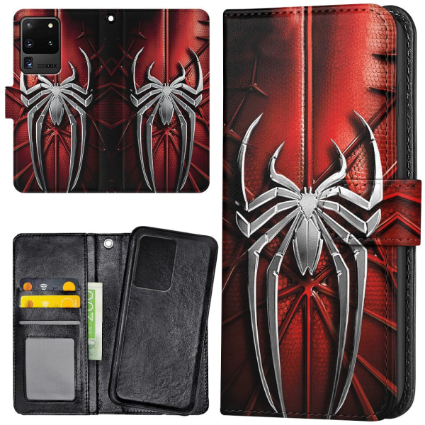 Samsung Galaxy S20 Ultra - Plånboksfodral/Skal Spiderman