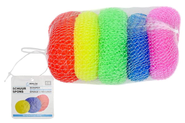 Skursvampar 5-pack färg