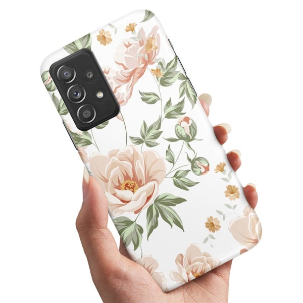 Samsung Galaxy A52/A52s 5G - Cover/Mobilcover Blomstermønster Multicolor
