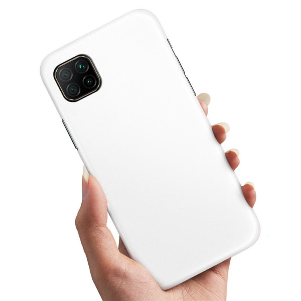 Huawei P40 Lite - Cover / Mobilcover Hvid White