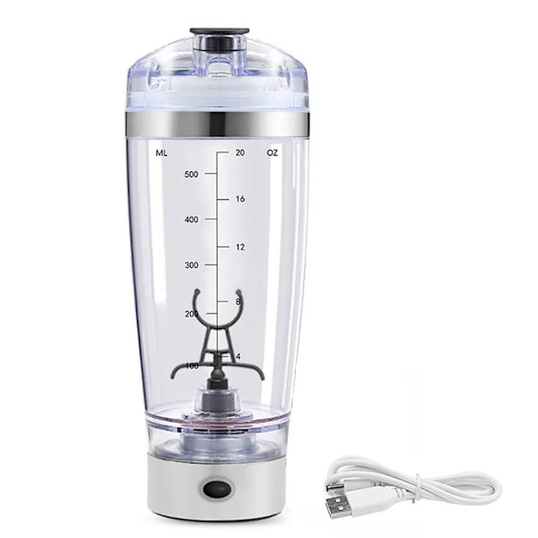 Protein Shaker  / Sähköinen Mikseri - 500 ml Transparent