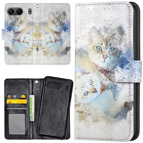 OnePlus Nord 4 - Lommebok Deksel Katter