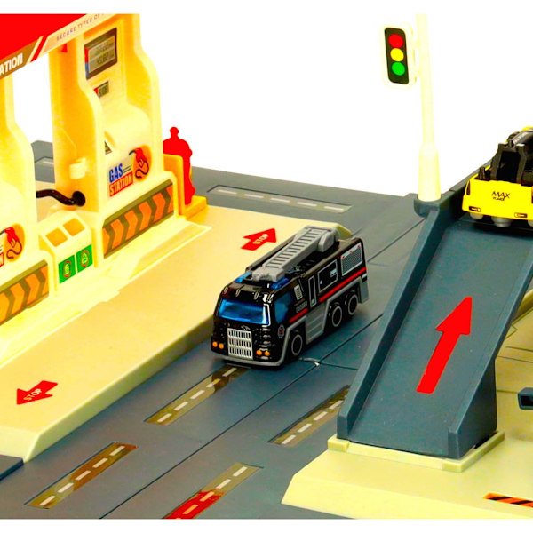 Bensinstation polisparkering set 54el