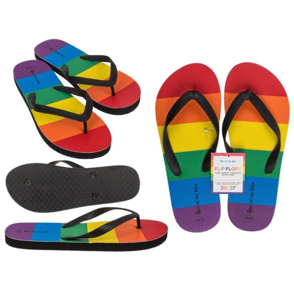 Flip-flops Tøfler - Pride / Rainbow MultiColor 38/39