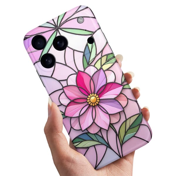 Deksel / Mobildeksel til iPhone 17 / 18 Pro Max - Glass Flower