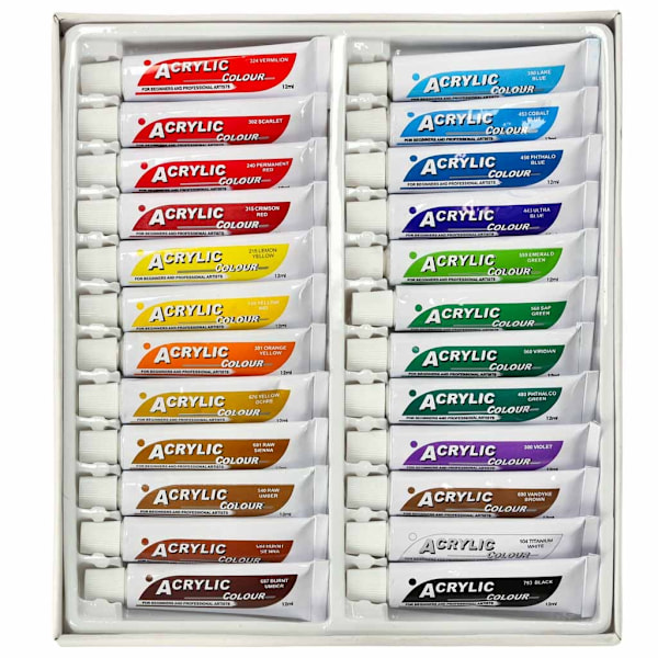 Akrylfärg Set - 24x12ml