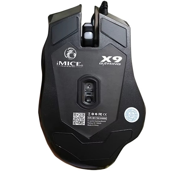 Gaming Mus med Skiftende Lys / Computermus - Estone X9 Black