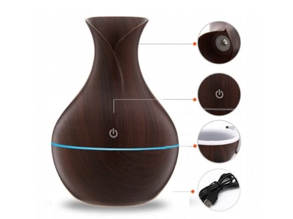 Luftfuktare USB - Aromdiffusor med RGB-belysning