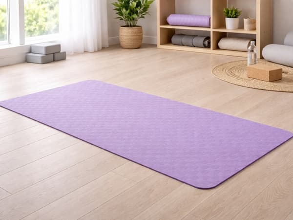Yogamatta 190 cm tjock Lila