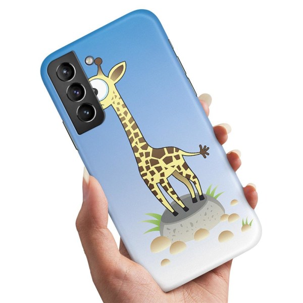Samsung Galaxy S22 - Cover/Mobilcover Tegnet Giraf Multicolor