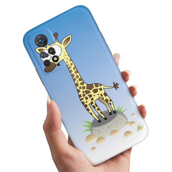 Xiaomi Redmi Note 11 Pro - Cover/Mobilcover Tegnet Giraf