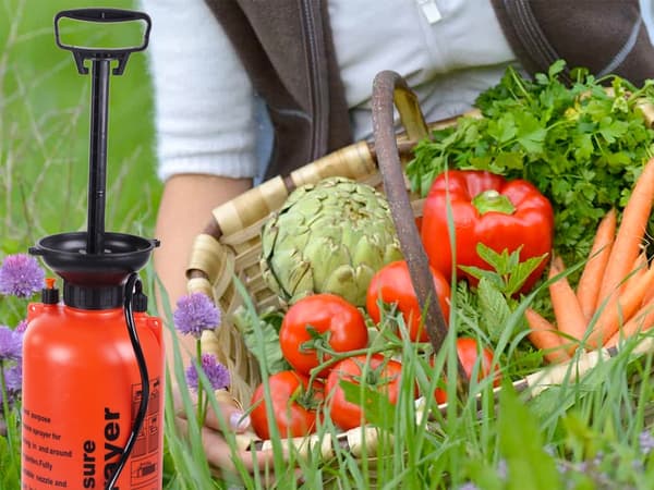 Tryckspruta 8 L - Handpumpad trädgårdsspruta med bärrem