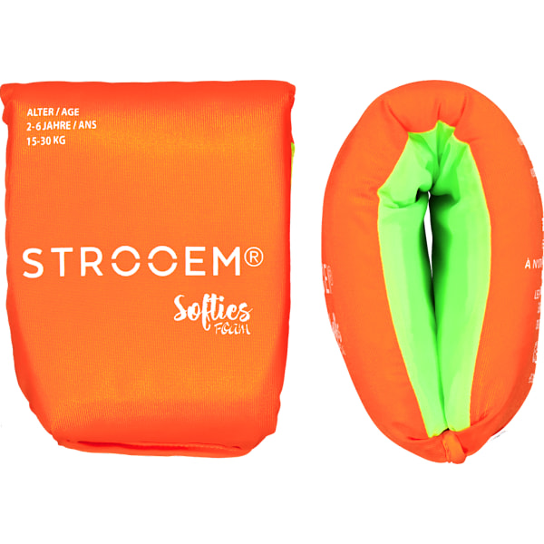 Strooem Armpuffar för Barn - Armringar 2-6 år Orange-Lime