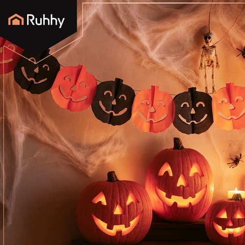 Halloween Girlang Pumpor - 3m