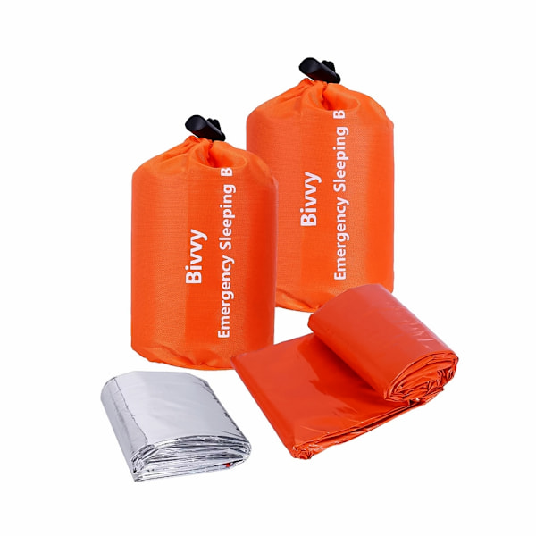4-Pak Nødsovepose / Bivvy – Sovepose for overlevelse