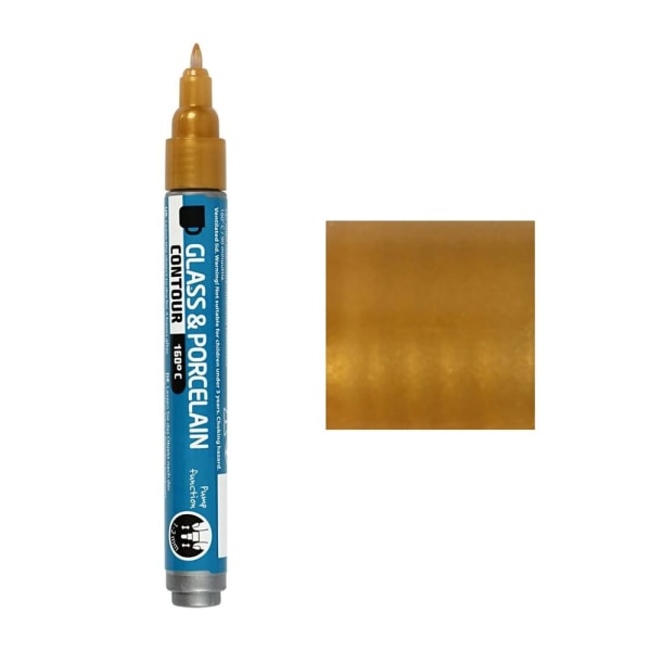 Porslin- & Glaspenna - Välj färg! Gold Guld (1-2 mm)