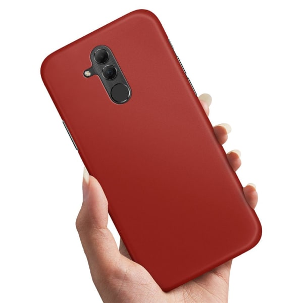 Huawei Mate 20 Lite - Cover/Mobilcover Mørkrød Dark red