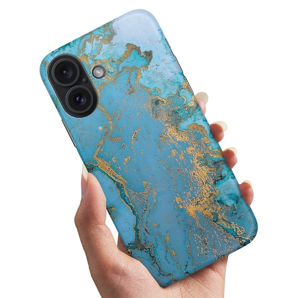 Deksel / Mobildeksel til iPhone 16 Plus - Marmor