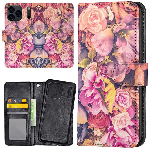 iPhone 17 / 18 Pro Max - Lommebok Deksel Roser