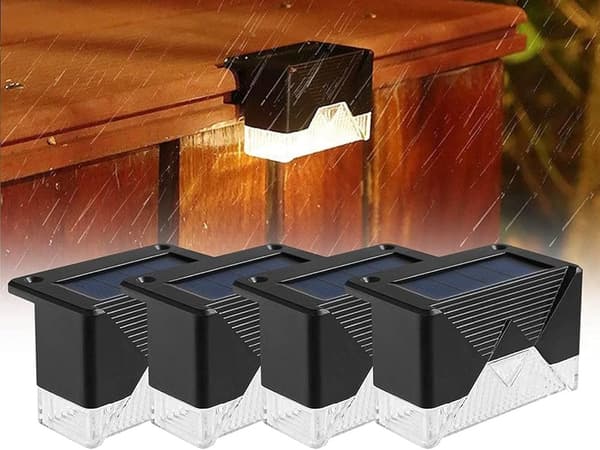 4-Pack Nattlampor / Trädgårdsbelysning - med Solceller