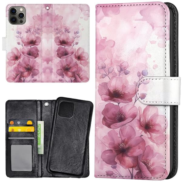 iPhone 14 Pro Max - Lompakkokotelo/Kuoret Flowers