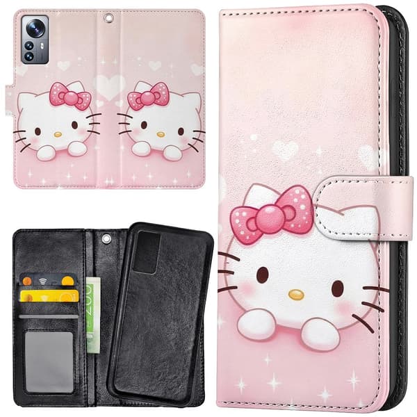 Xiaomi 12 Pro - Plånboksfodral/Skal Kitty