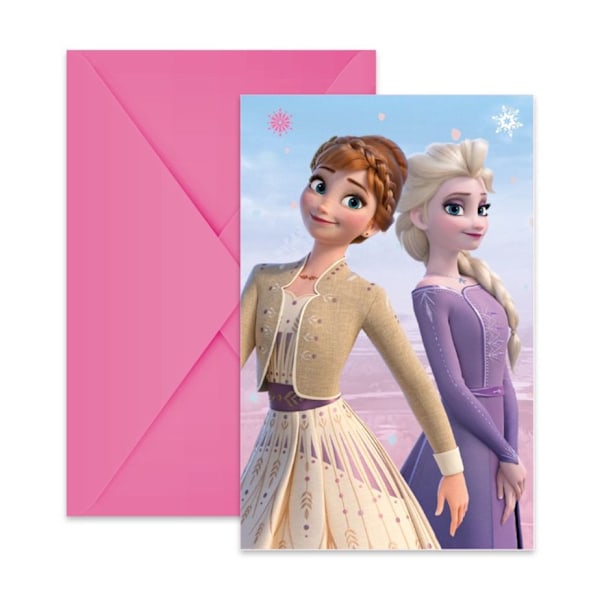 Disney Frost kalas-inbjudningar set om 6 FSC
