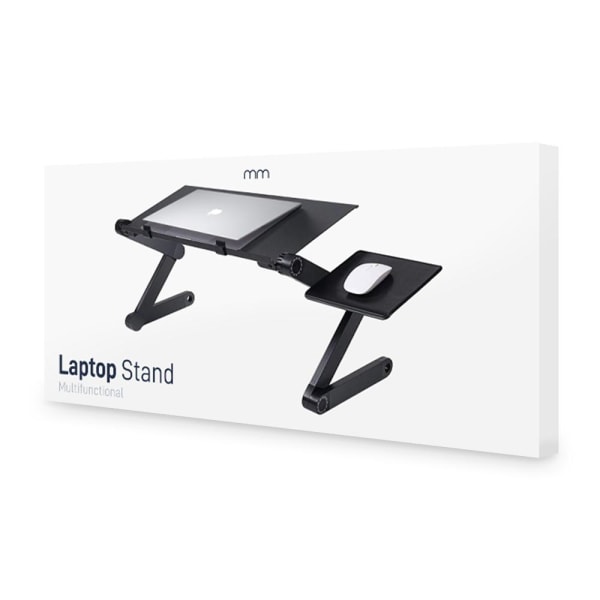 Laptop stativ / Laptop bord - Justerbar højde & vinkel Black