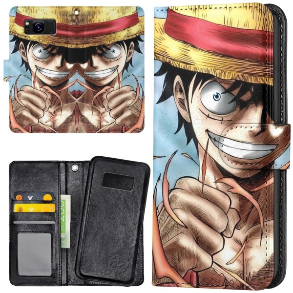 Samsung Galaxy S8 - Lompakkokotelo/Kuoret Anime One Piece