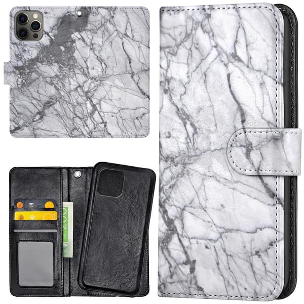 iPhone 13 Pro Max - Plånboksfodral/Skal Marmor multifärg