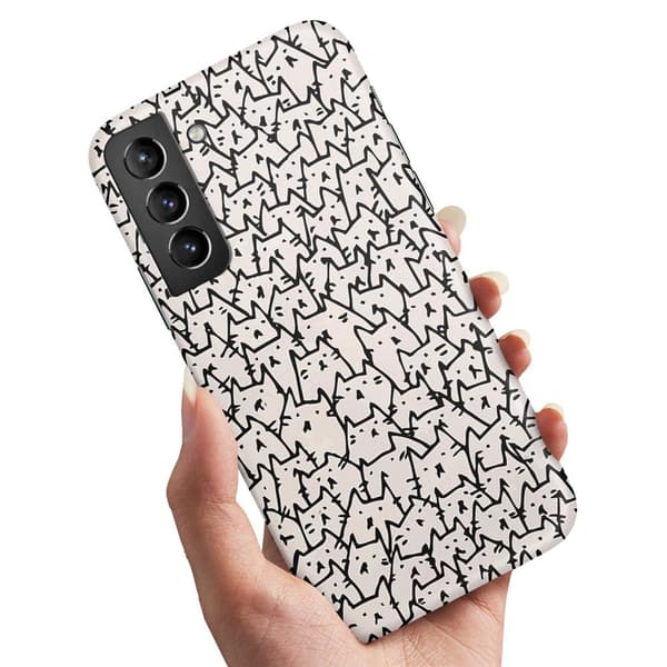 Deksel / Mobildeksel til Samsung Galaxy S22 Plus - Kattgruppe Multicolor