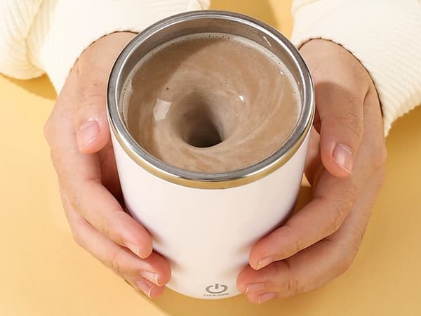 Termomugg 350 ml - Självomrörande stålmugg USB