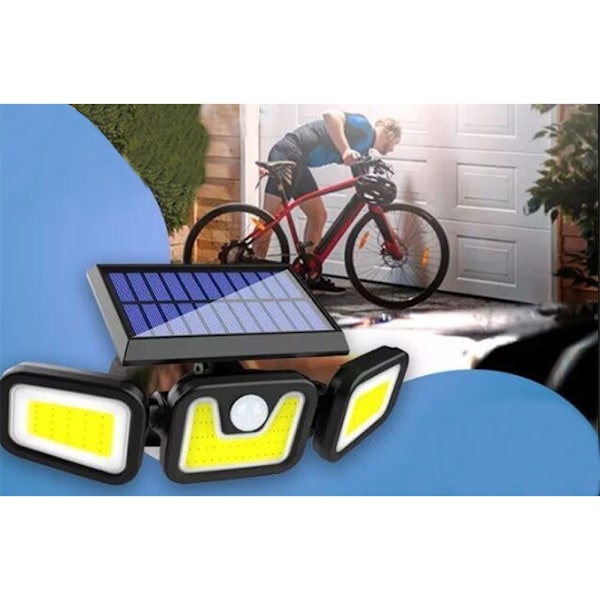 Solcellslampa för Trädgård - Solpanel & Rörelse Sensor