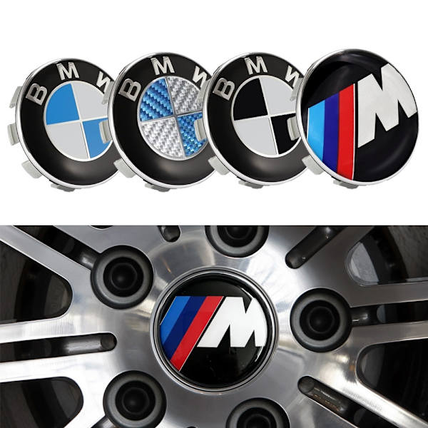 4-Pak - BMW Centerkapsler til Fælge - Bil 68mm - M-series