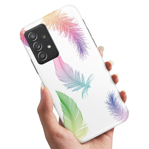 Samsung Galaxy A53 5G - Skal/Mobilskal Fjädrar multifärg