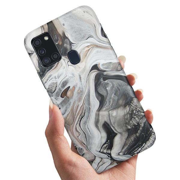 Deksel / Mobildeksel til Samsung Galaxy A21s - Marmor Multicolor