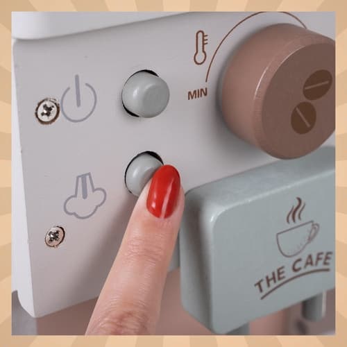 Kaffeautomat i Trä för Barn - Leksak