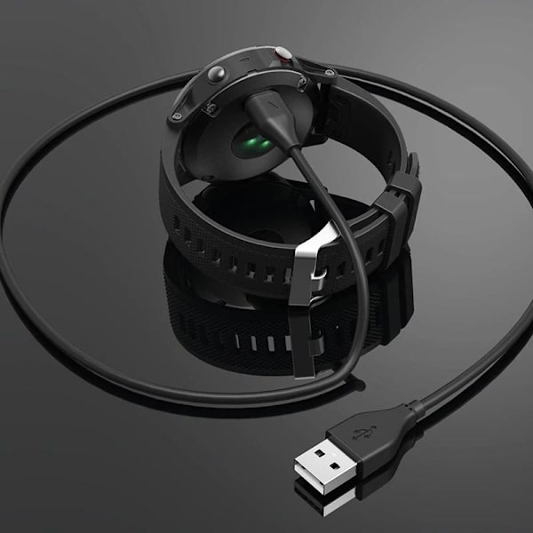 Laturi yhteensopiva Garmin Watch - Yleiskäyttöinen Pikalaturi Black