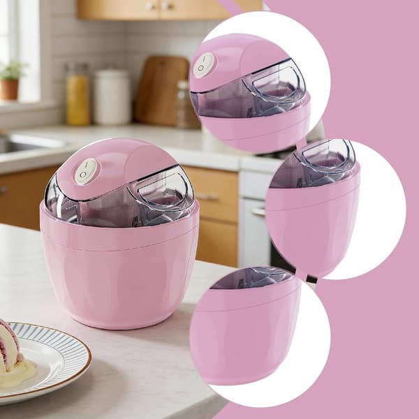 Ismaskine til Hjemmelavet Is – Mini Ismaskine til Sorbet og Yoghurt