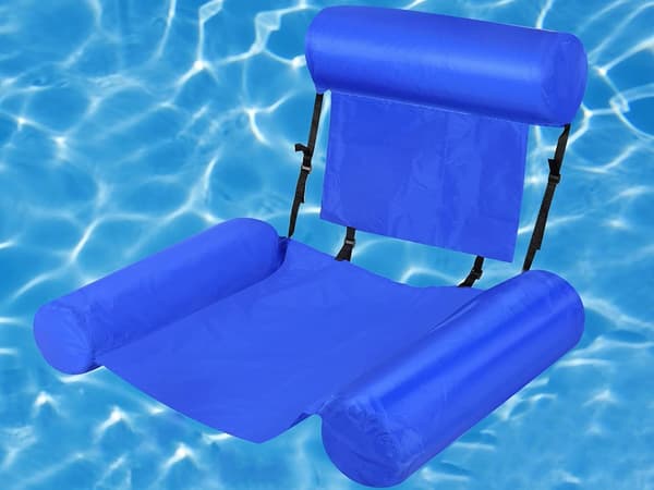 Uppblåsbar madrass simvattenstol pool solstol flyta