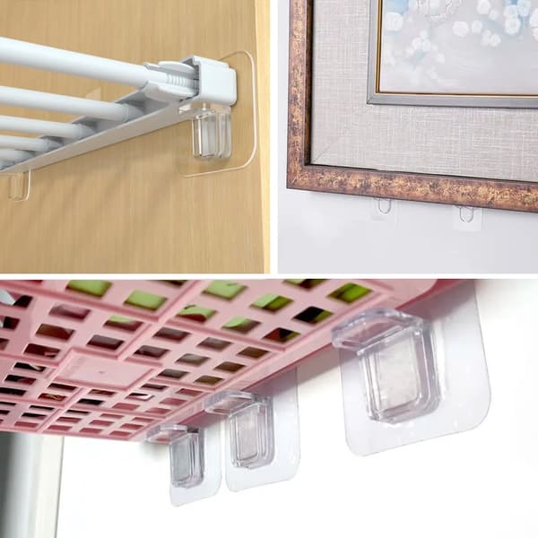 Hyllekonsoll Selvklebende - Hylleholder 12-Pack