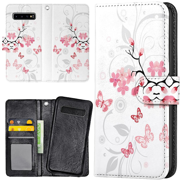 Samsung Galaxy S10 - Mobilcover/Etui Cover Naturligt Mønster