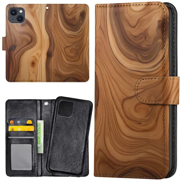 iPhone 14 - Lommebok Deksel Wood
