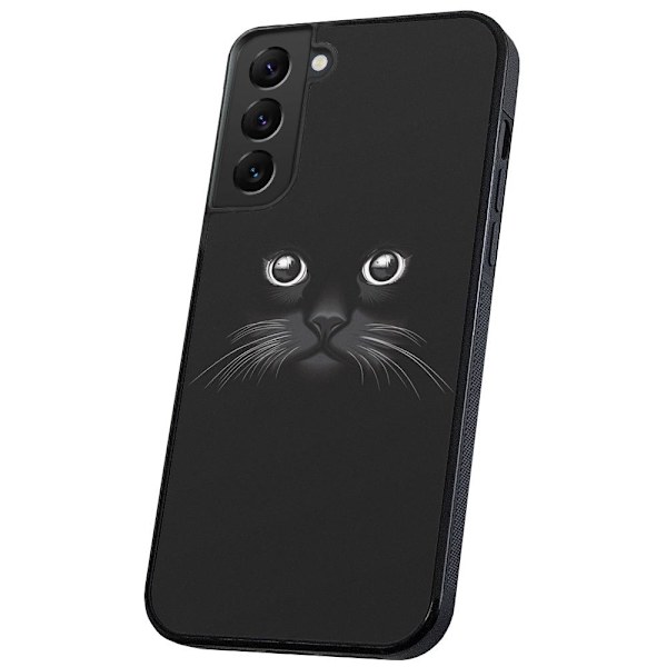 Samsung Galaxy S22 Plus - Skal/Mobilskal Svart Katt multifärg