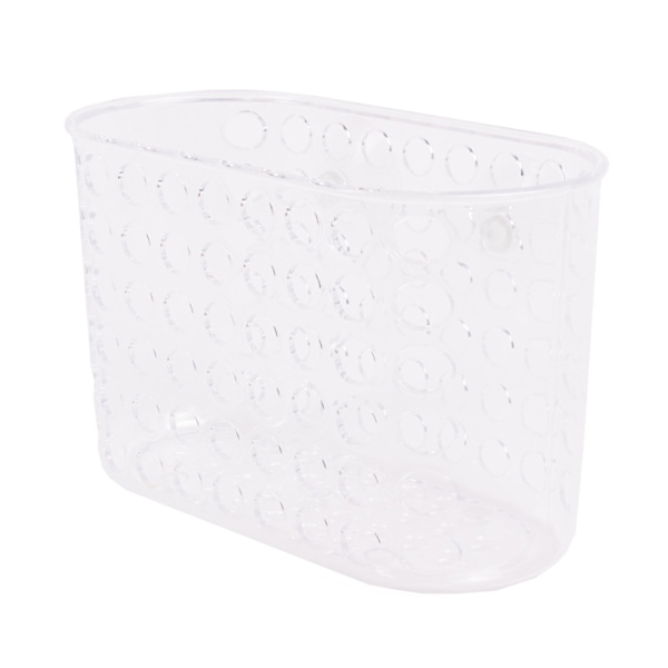 Duschhylla med sugkopp stor transparent