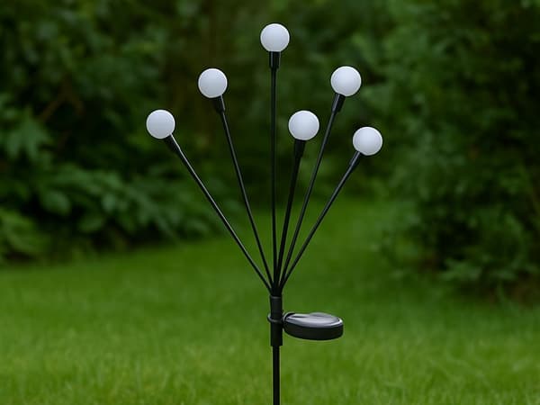 Solcellslampor klot 2 st RGB LED 70 cm