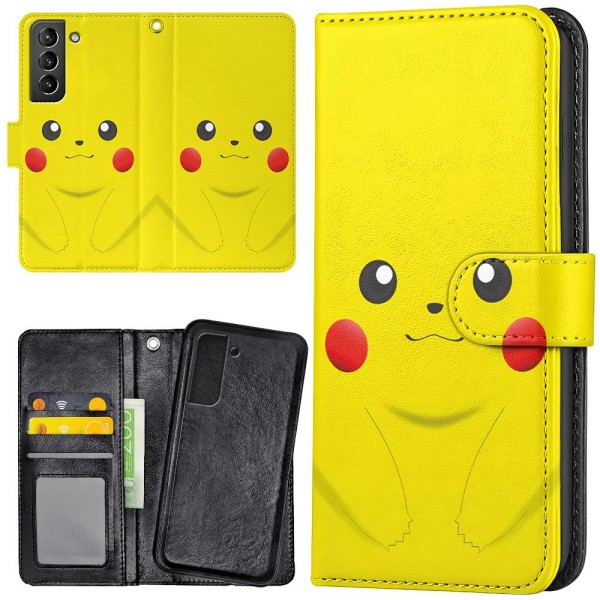 Samsung Galaxy S21 - Lommebok Deksel Pikachu / Pokemon Multicolor