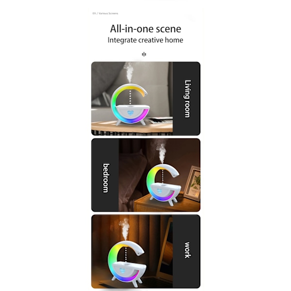 Luftrenser / Natlampe / Duftspredere - Bluetooth-højttaler